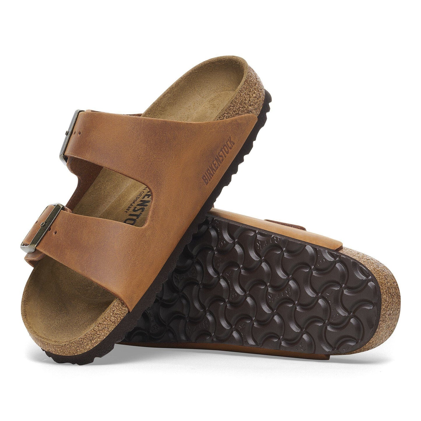 Arizona | Oiled Leather | Cognac - sandals - Birkenstock