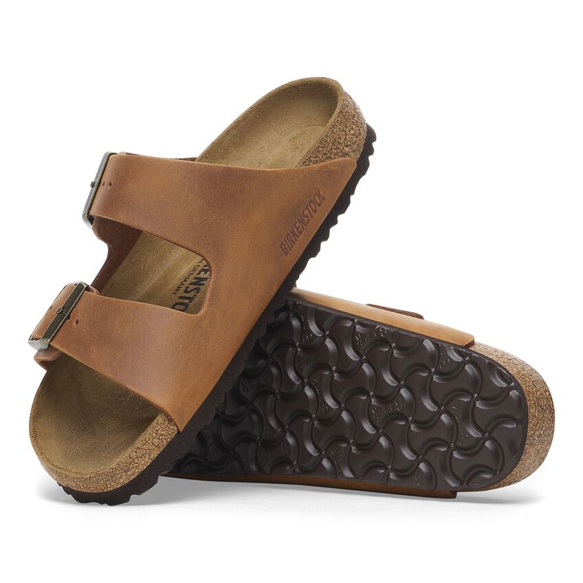 Arizona | Oiled Leather | Cognac - Sandals - Birkenstock