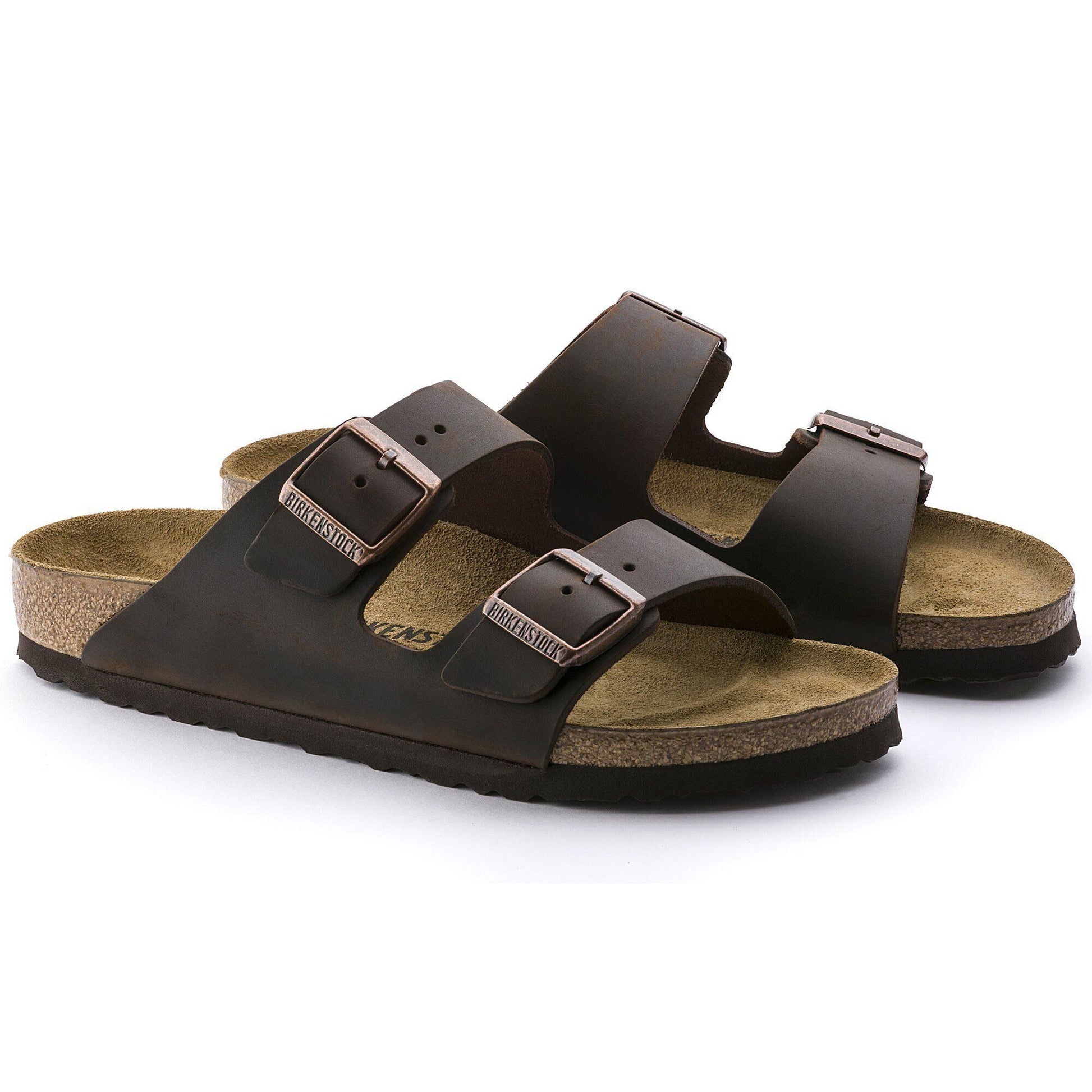 Arizona | Oiled Leather | Habana Brown - sandals - Birkenstock