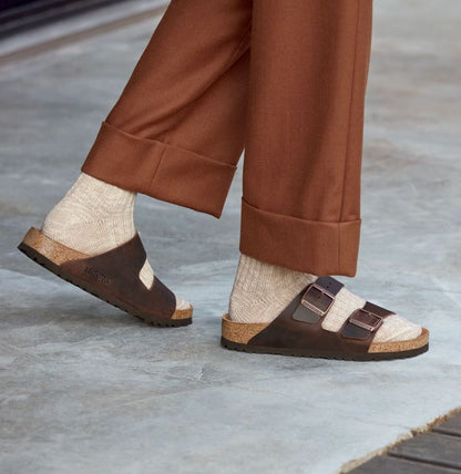 Arizona | Oiled Leather | Habana Brown - Sandals - Birkenstock