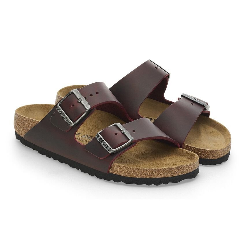 Arizona | Oiled Leather | Zinfandel - Sandals - Birkenstock