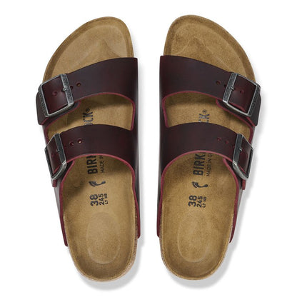 Arizona | Oiled Leather | Zinfandel - Sandals - Birkenstock