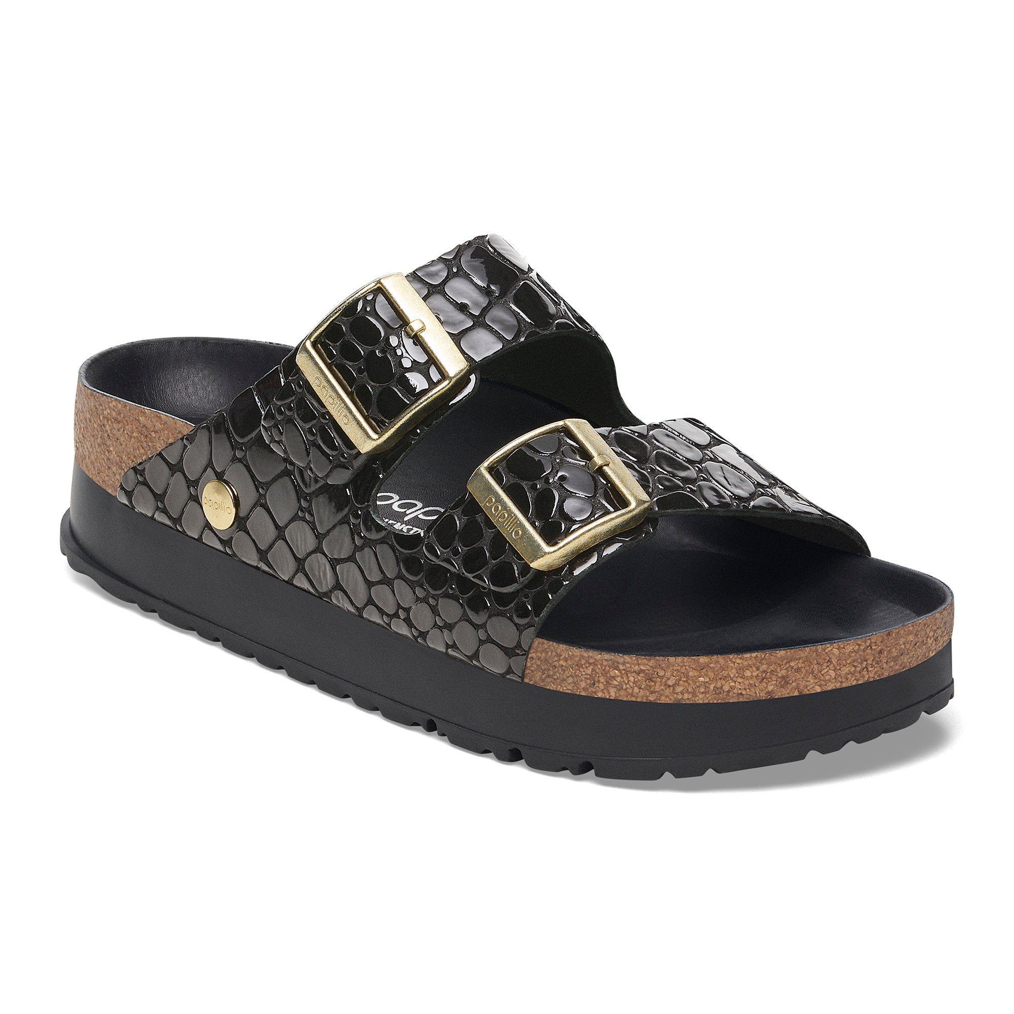 約6.6cm(黒A21) ARIZONA FREEDOM Arizona Platform | Patent | Black Croc – Birkenstock Midtown