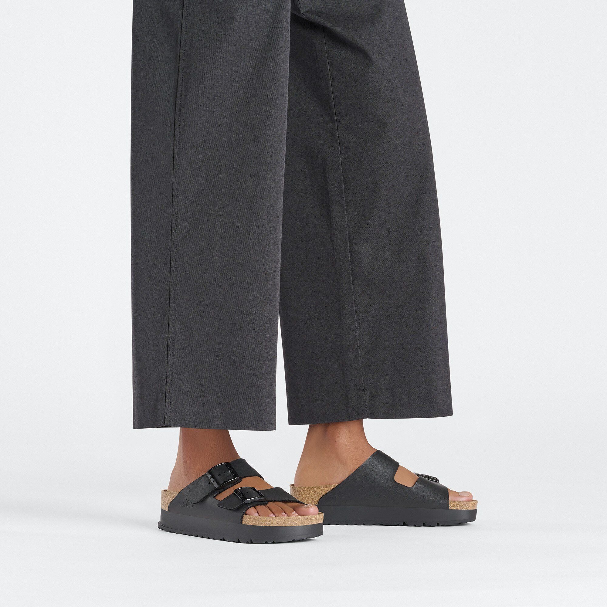 Arizona Platform | Vegan | Birko-Flor | Black – Birkenstock Midtown