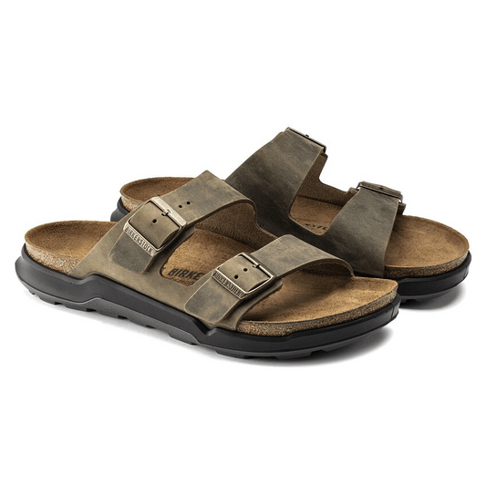 Arizona Rugged | Oiled Leather | Faded Khaki - Sandals - Birkenstock