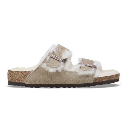Arizona Shearling | Kids | Suede | Taupe - sandals - Birkenstock