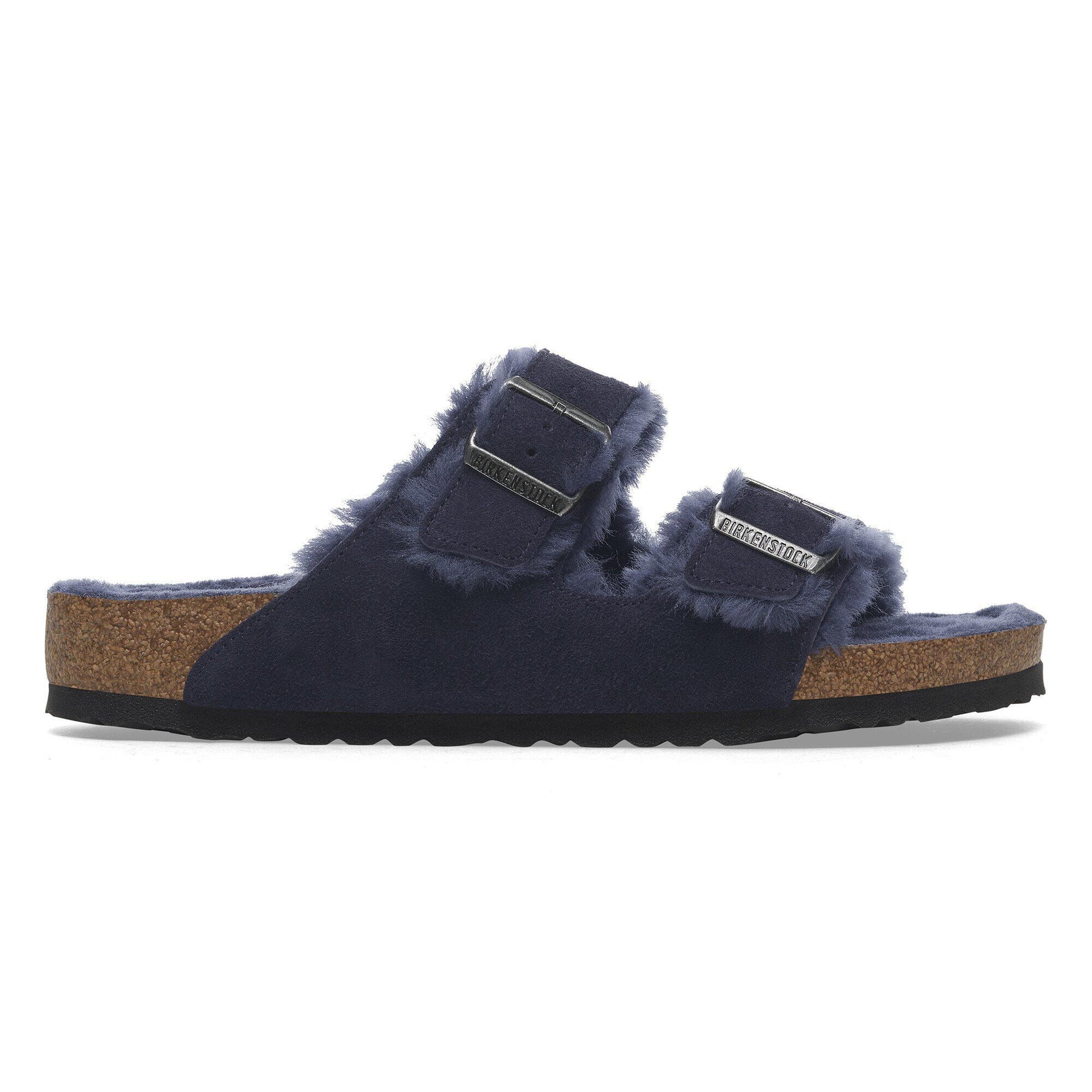 Arizona Shearling | Suede | Midnight Blue - sandals - Birkenstock