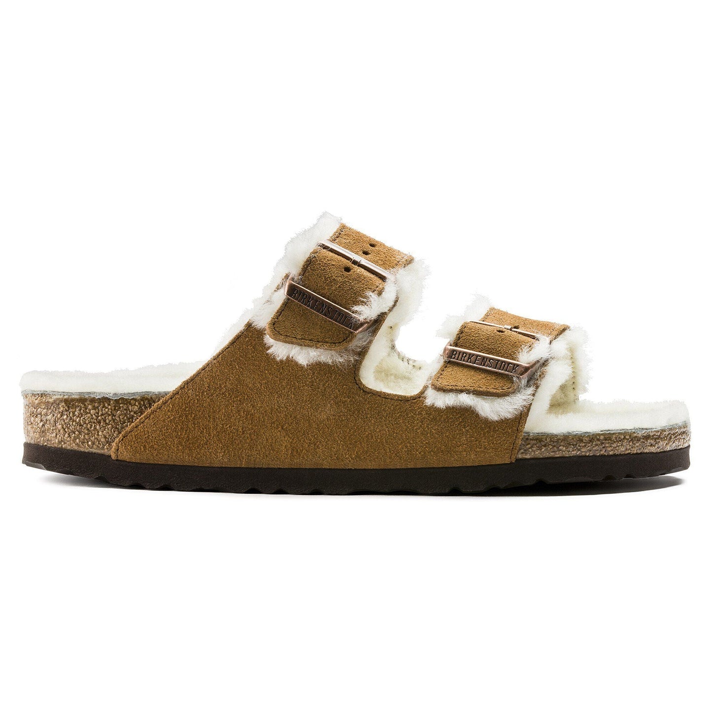 Arizona Shearling | Suede | Mink - sandals - Birkenstock