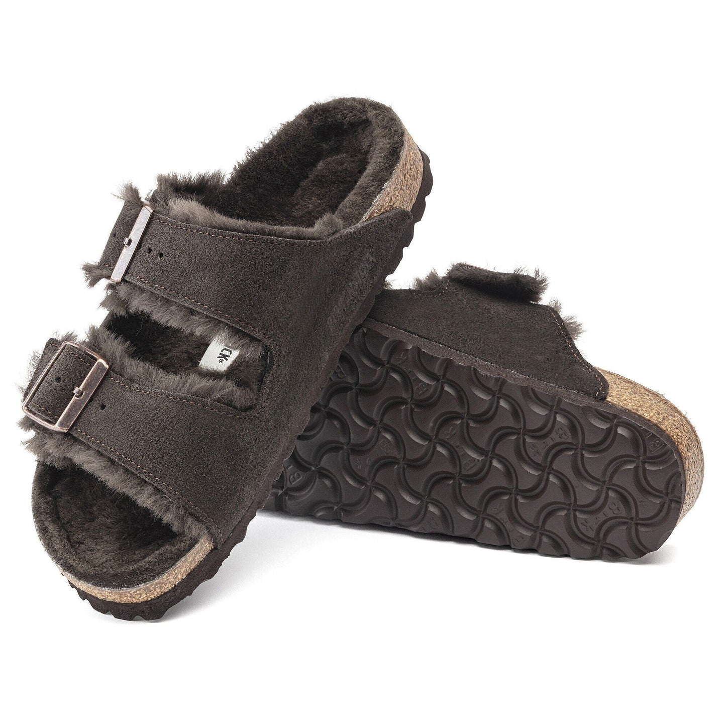 Arizona Shearling | Suede | Mocha - sandals - Birkenstock