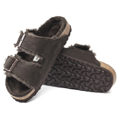 Arizona Shearling | Suede | Mocha - sandals - Birkenstock