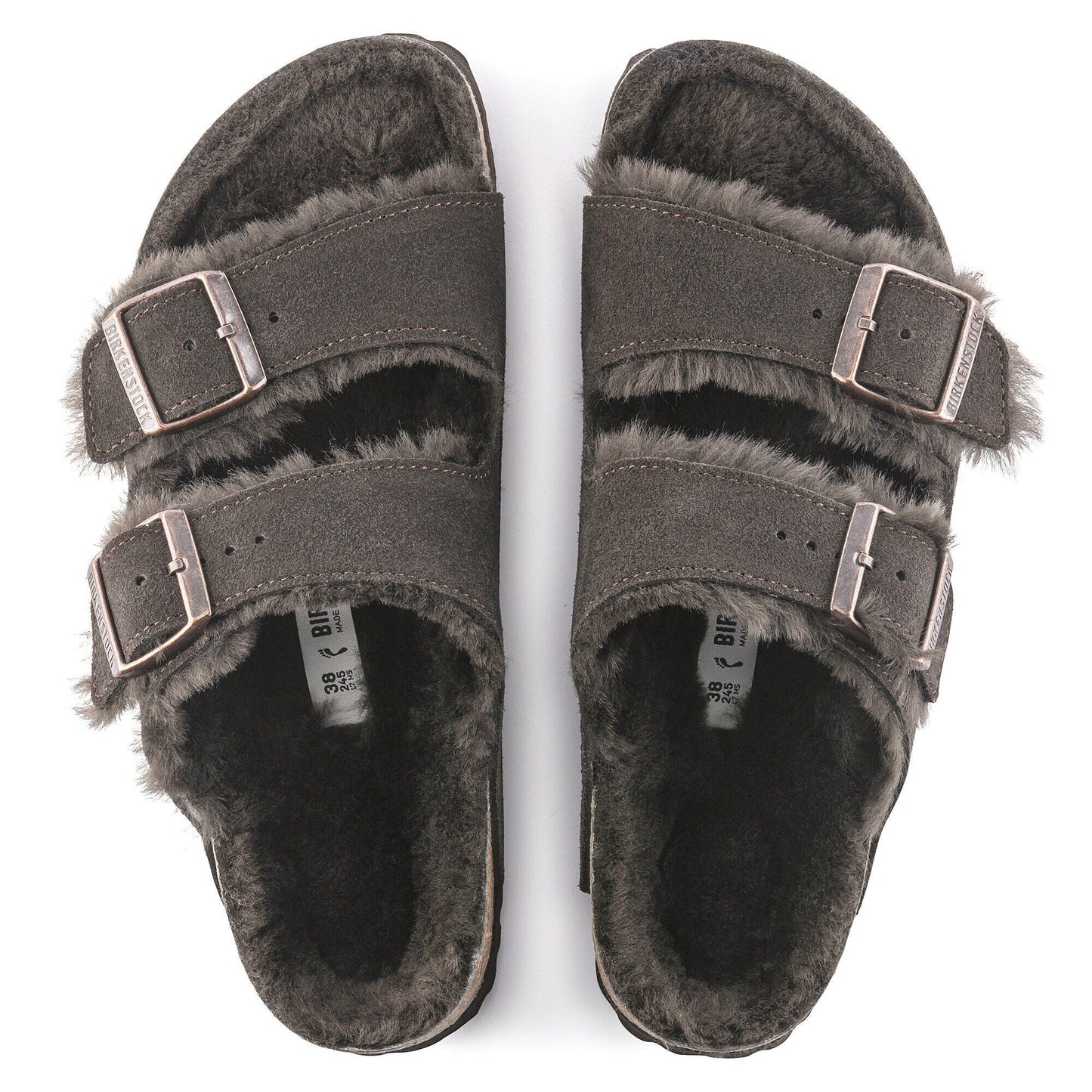 Arizona Shearling | Suede | Mocha - sandals - Birkenstock