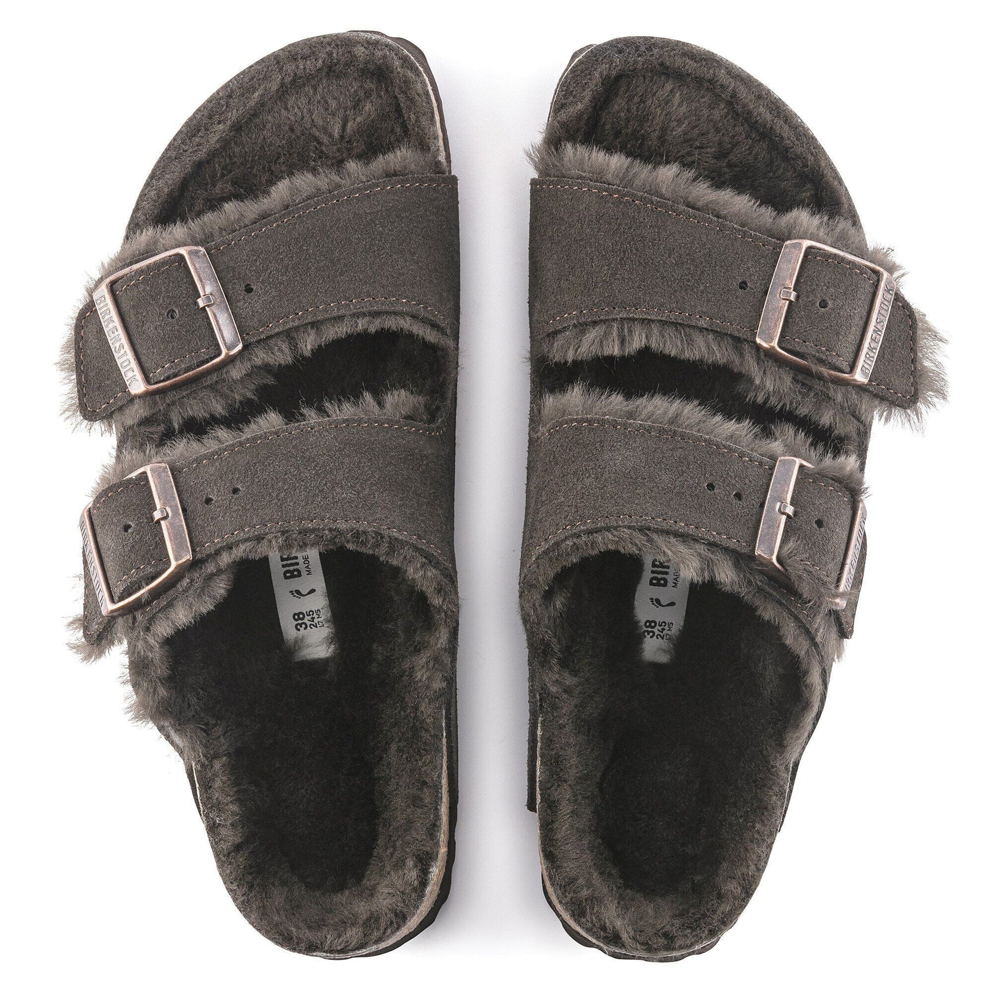 Arizona Shearling | Suede | Mocha - sandals - Birkenstock
