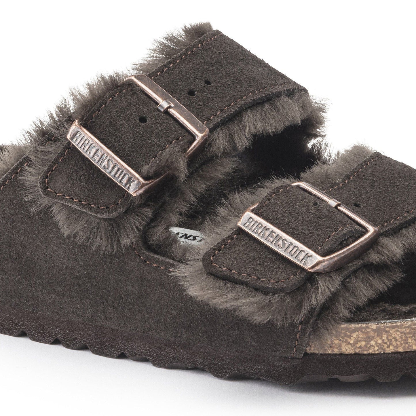 Arizona Shearling | Suede | Mocha - sandals - Birkenstock