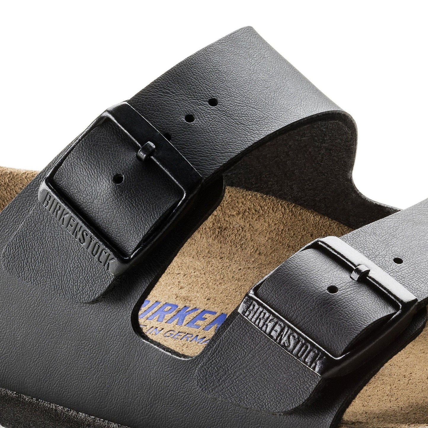 Arizona | Soft Footbed | Birko - Flor | Black - sandals - Birkenstock