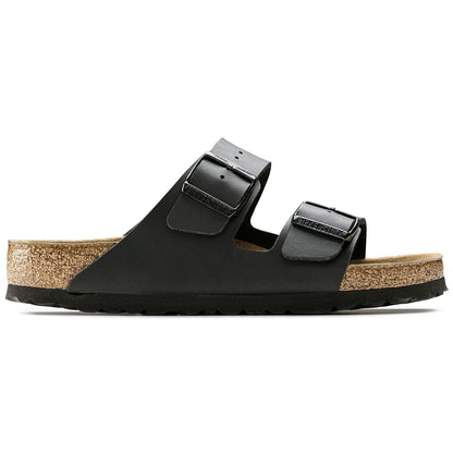 Arizona | Soft Footbed | Birko - Flor | Black - sandals - Birkenstock