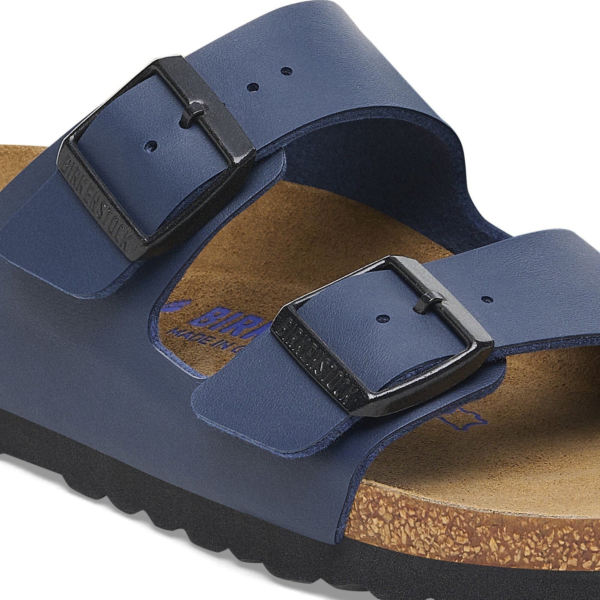 Birkenstock Arizona Soft Footbed Birko-Flor, Blue / 36 / Narrow Birkenstock Arizona Soft Footbed Birko-Flor, Blue / 36 / Narrow