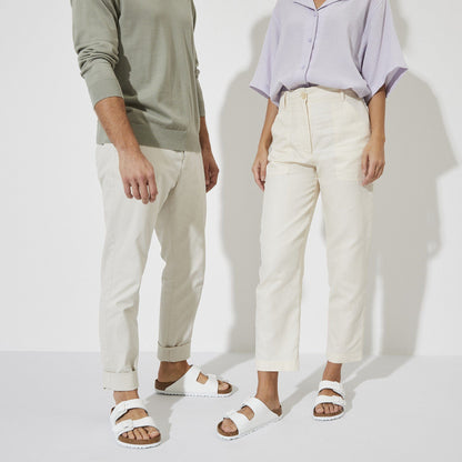 Arizona | Soft Footbed | Leather | White - sandals - Birkenstock