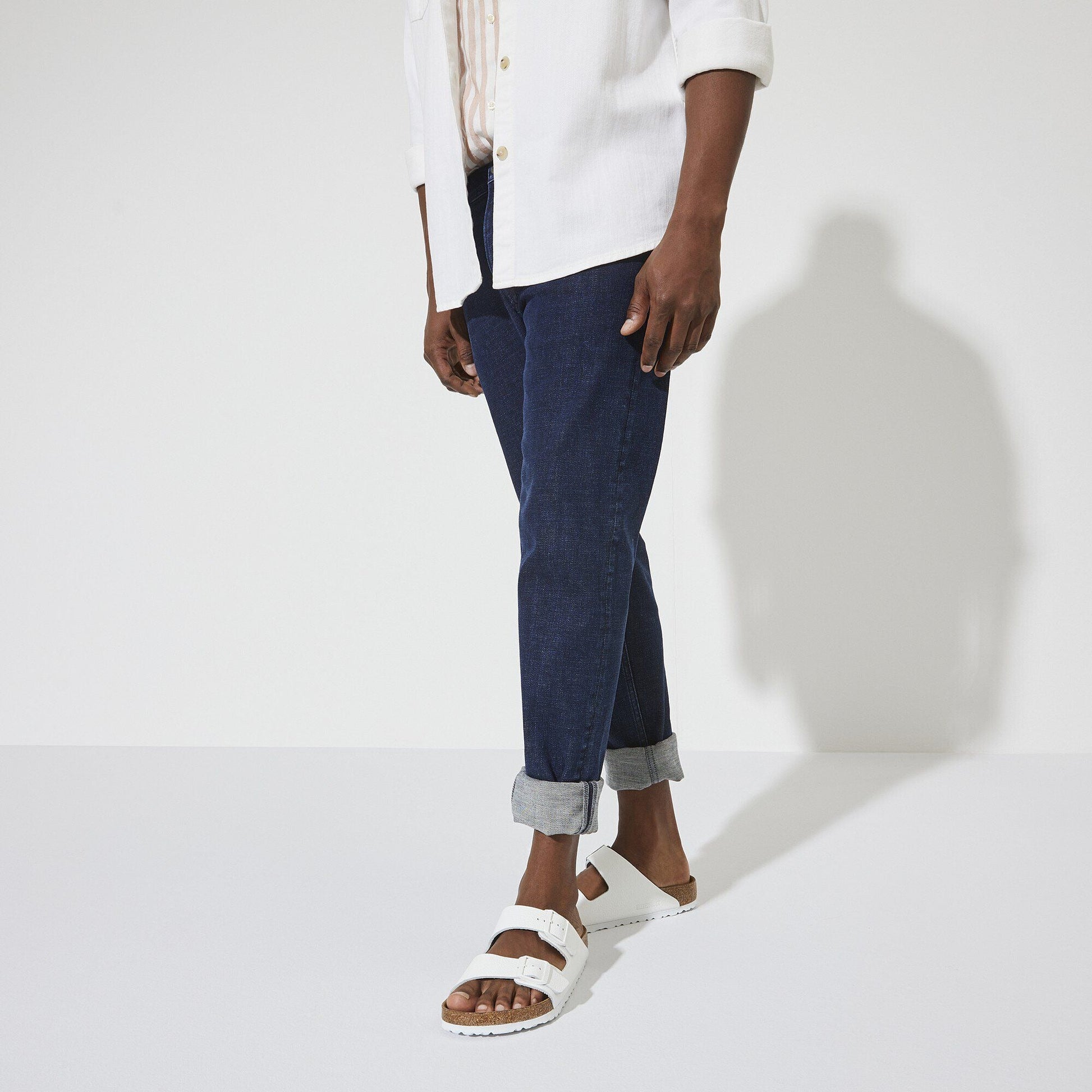 Arizona | Soft Footbed | Leather | White - sandals - Birkenstock