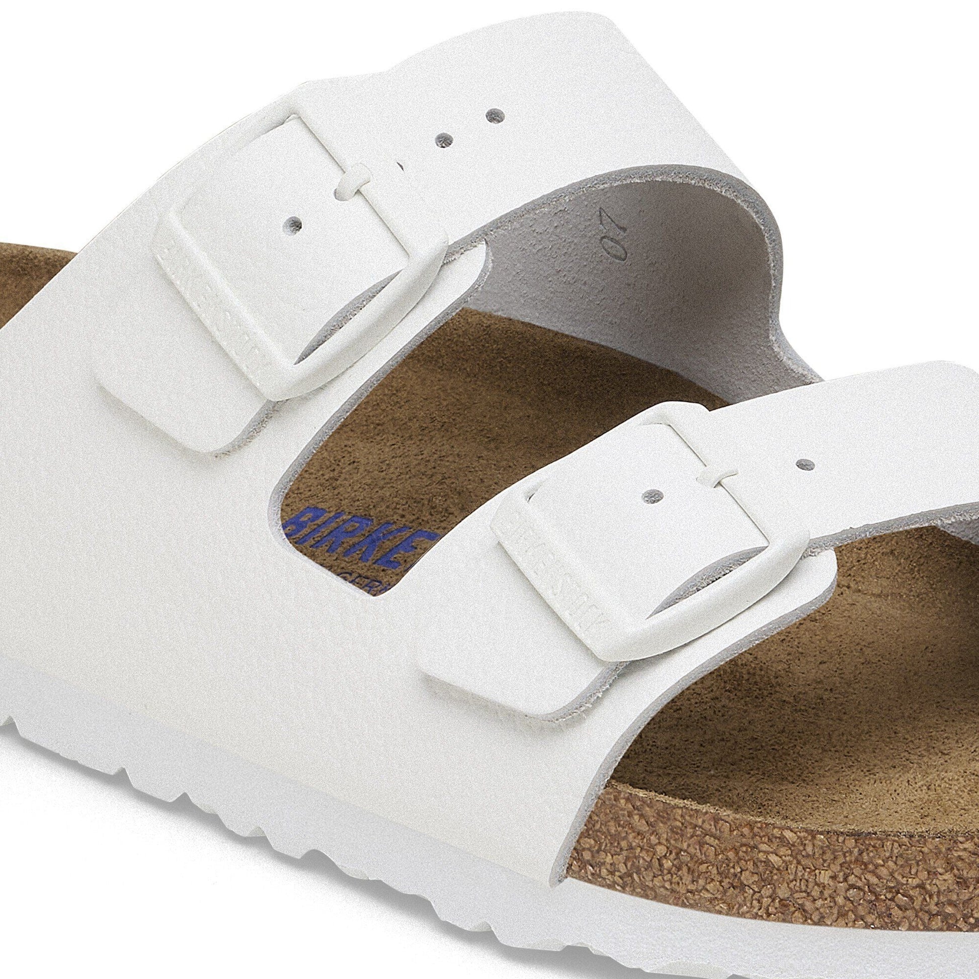 Arizona | Soft Footbed | Leather | White - sandals - Birkenstock