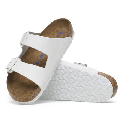 Arizona | Soft Footbed | Leather | White - sandals - Birkenstock