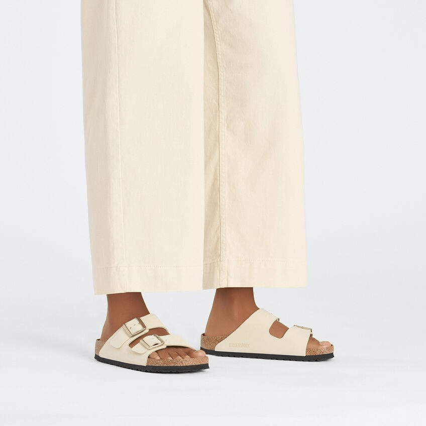 Arizona | Soft Footbed | Nubuck | Ecru - Sandals - Birkenstock