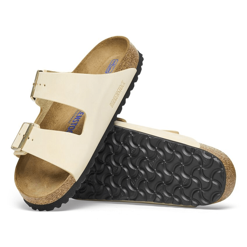 Arizona | Soft Footbed | Nubuck | Ecru - Sandals - Birkenstock