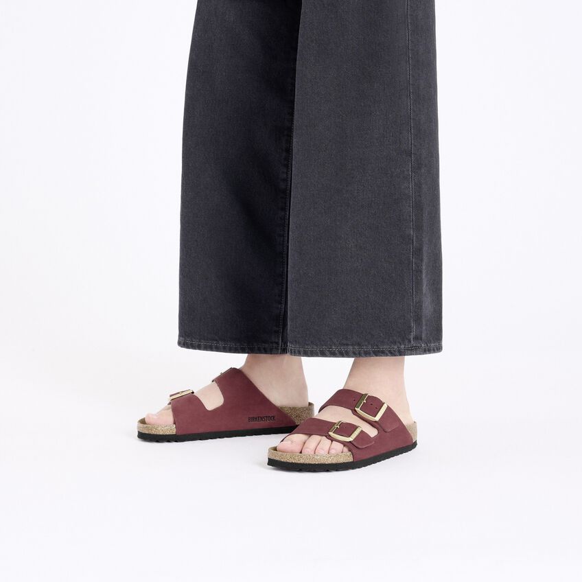 Arizona | Soft Footbed | Nubuck | Zinfandel - Sandals - Birkenstock