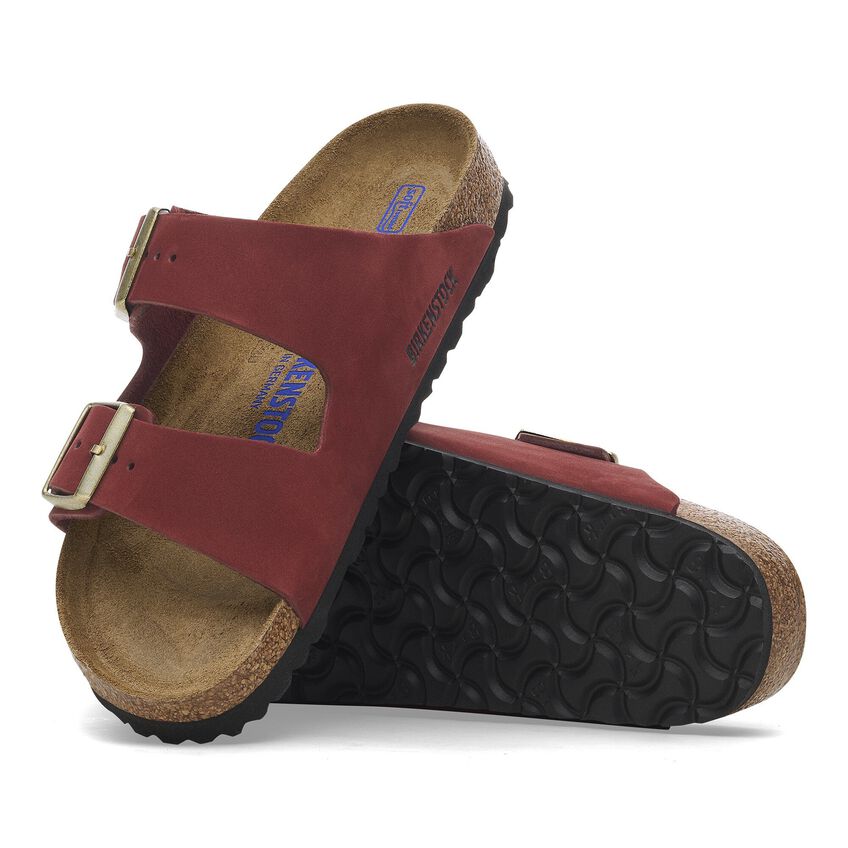 Arizona | Soft Footbed | Nubuck | Zinfandel - Sandals - Birkenstock