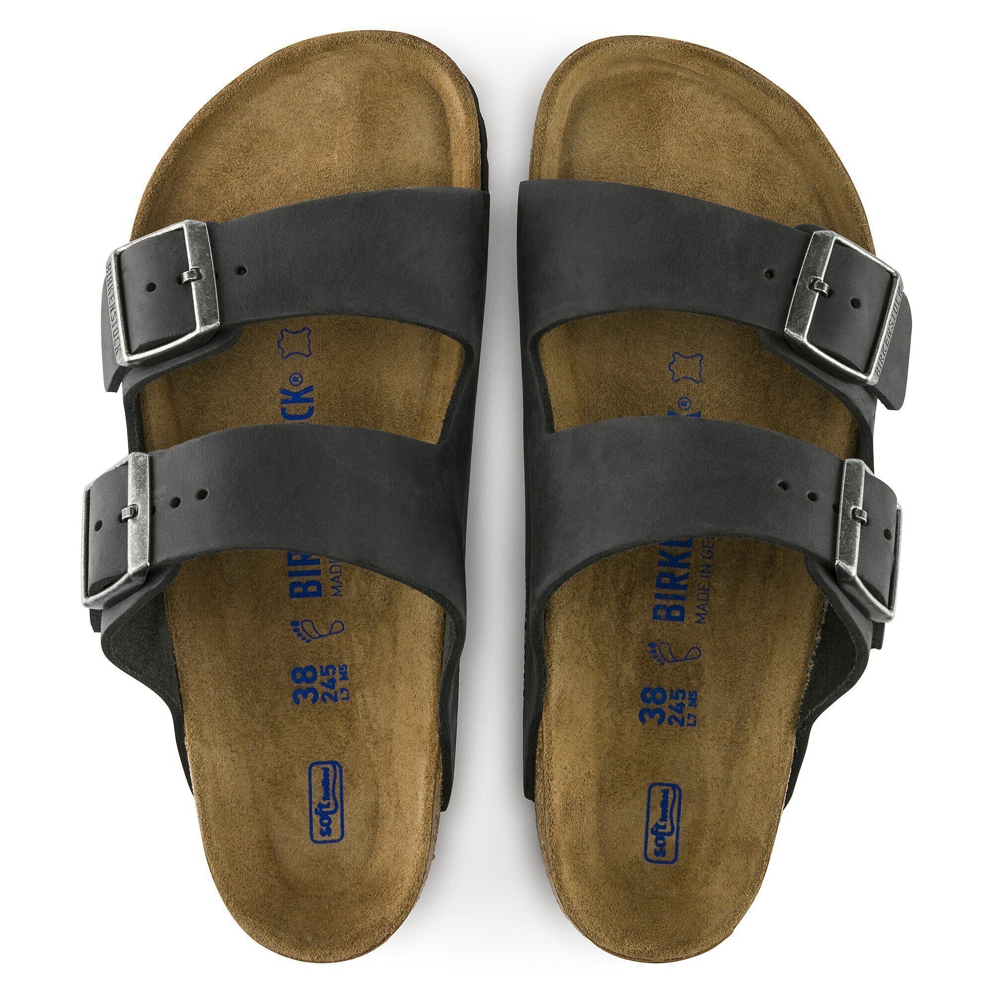 Arizona | Soft Footbed | Oiled Leather | Black – Birkenstock Midtown