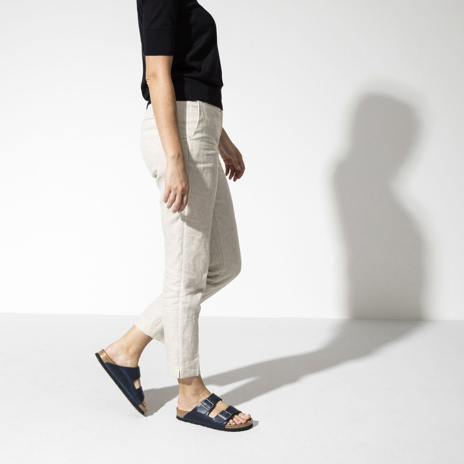 Arizona | Soft Footbed | Oiled Leather | Blue - SANDAL - Birkenstock