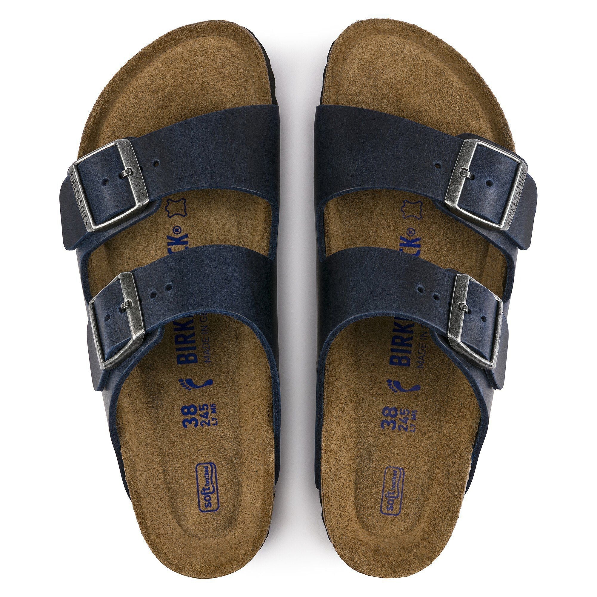 Arizona | Soft Footbed | Oiled Leather | Blue – Birkenstock Midtown