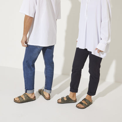 Arizona | Soft Footbed | Oiled Leather | Faded Khaki - sandals - Birkenstock