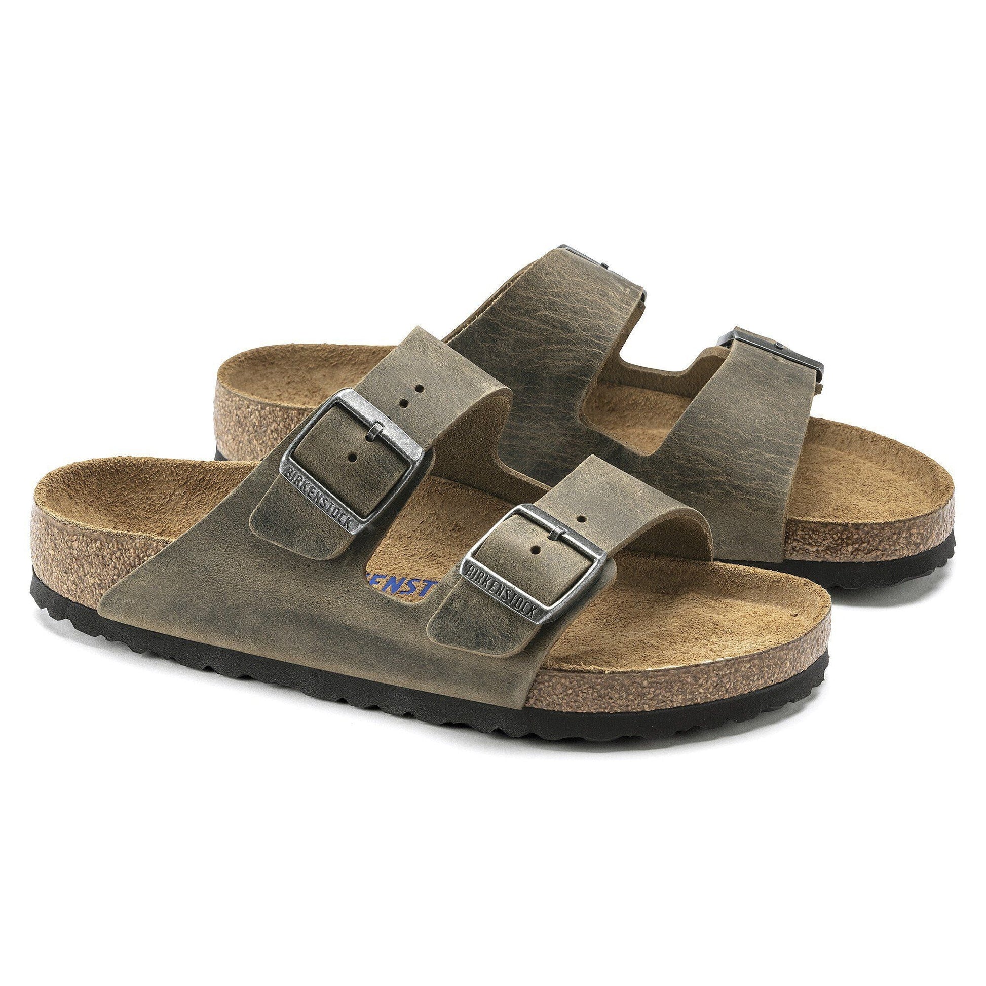 Arizona | Soft Footbed | Oiled Leather | Faded Khaki - sandals - Birkenstock