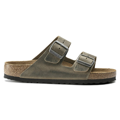 Arizona | Soft Footbed | Oiled Leather | Faded Khaki - sandals - Birkenstock