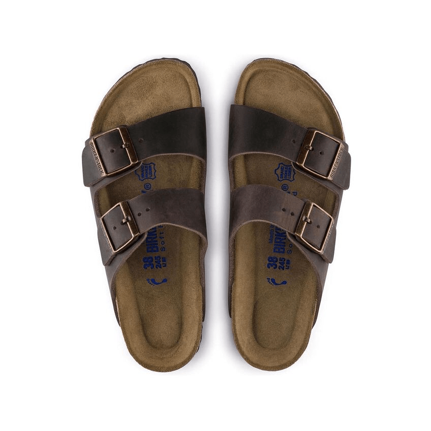 Arizona | Soft Footbed | Oiled Leather | Habana Brown - Sandals - Birkenstock