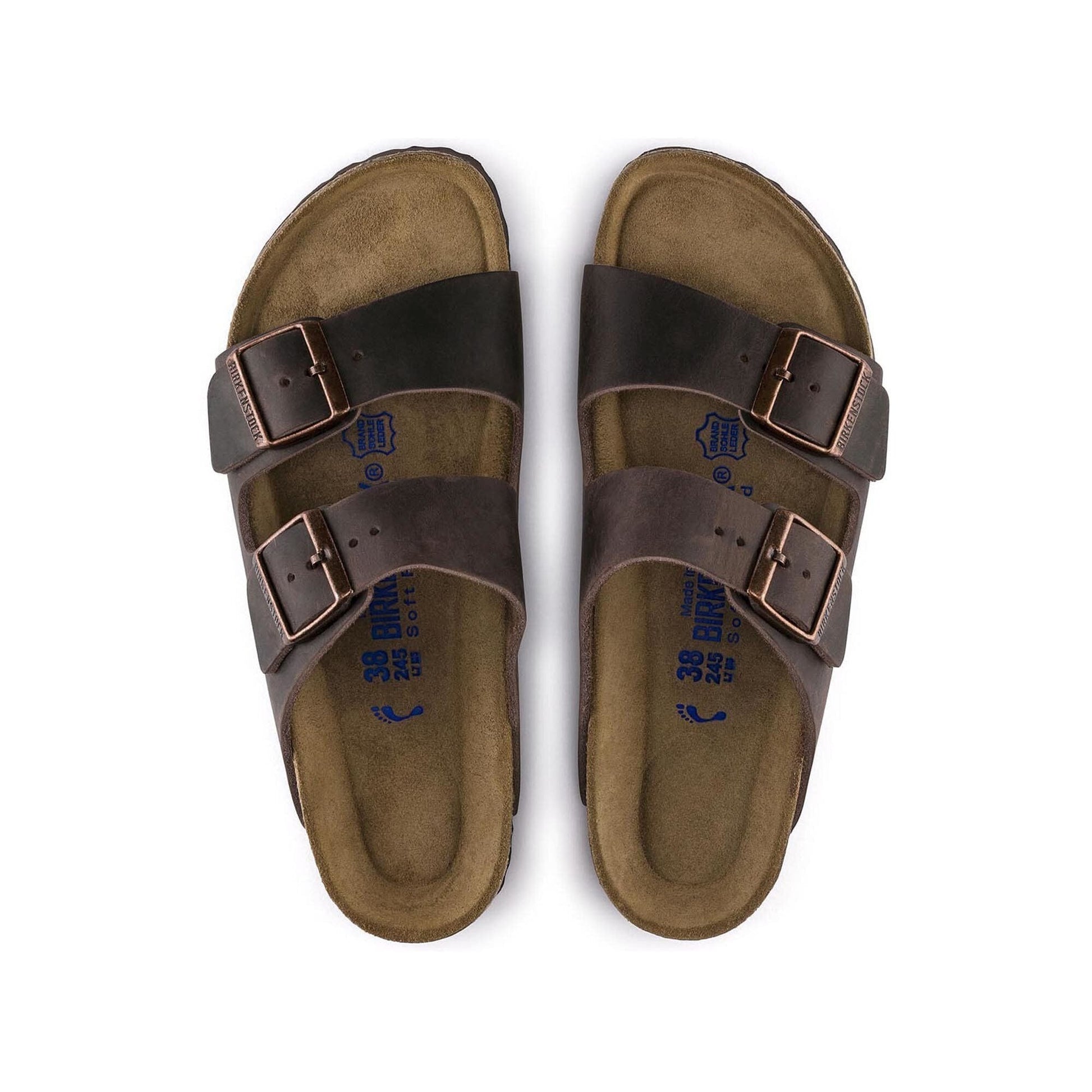 Arizona | Soft Footbed | Oiled Leather | Habana Brown - sandals - Birkenstock