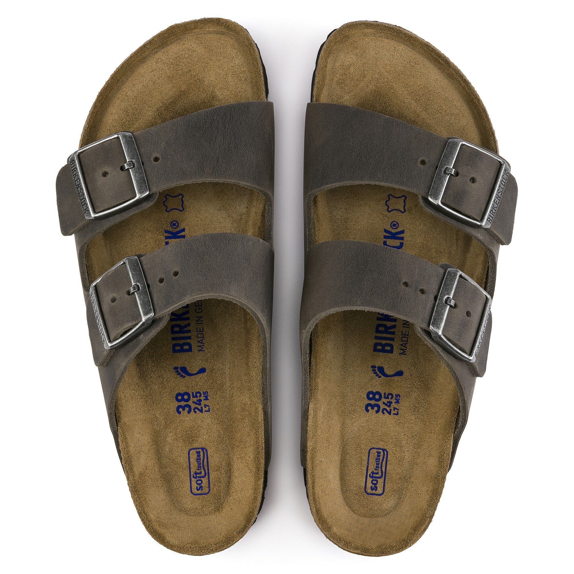 Birkenstock Arizona BS 新品未使用品 Arizona | Soft Footbed | Oiled Leather | Iron – Birkenstock