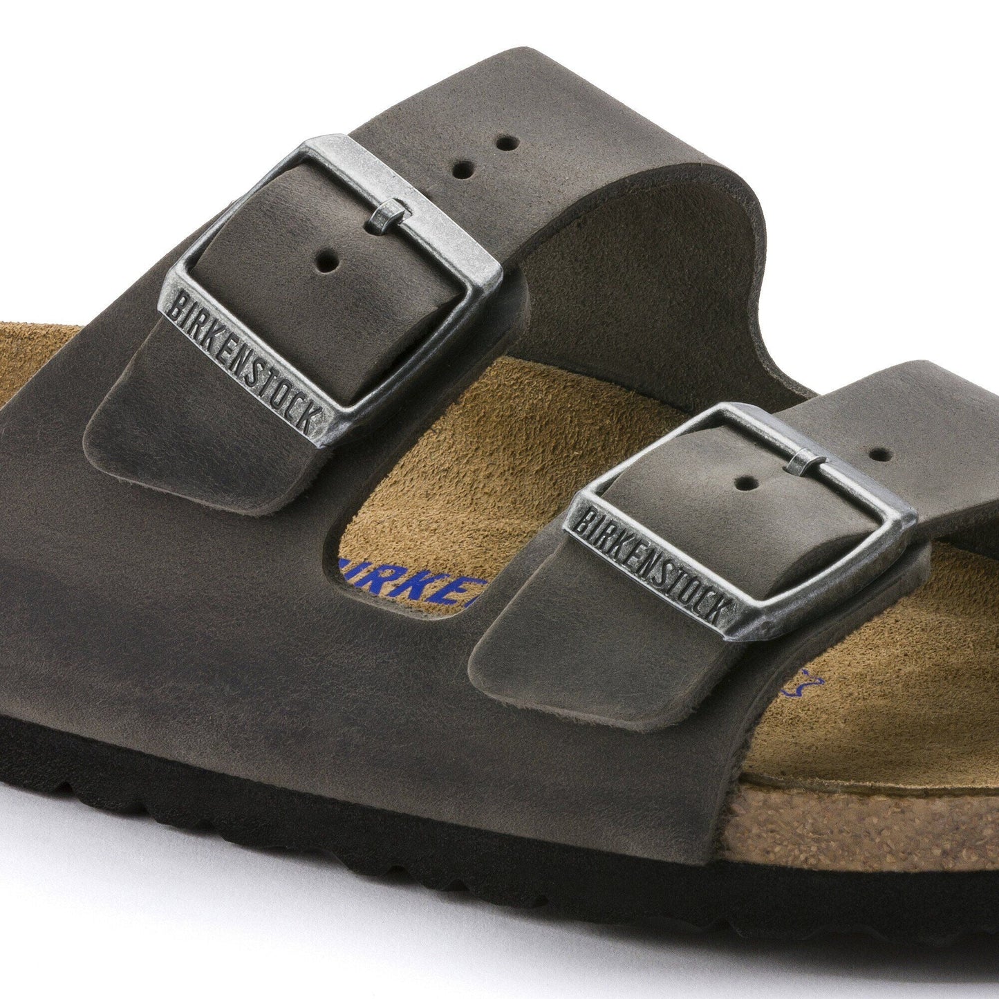Arizona | Soft Footbed | Oiled Leather | Iron - sandals - Birkenstock