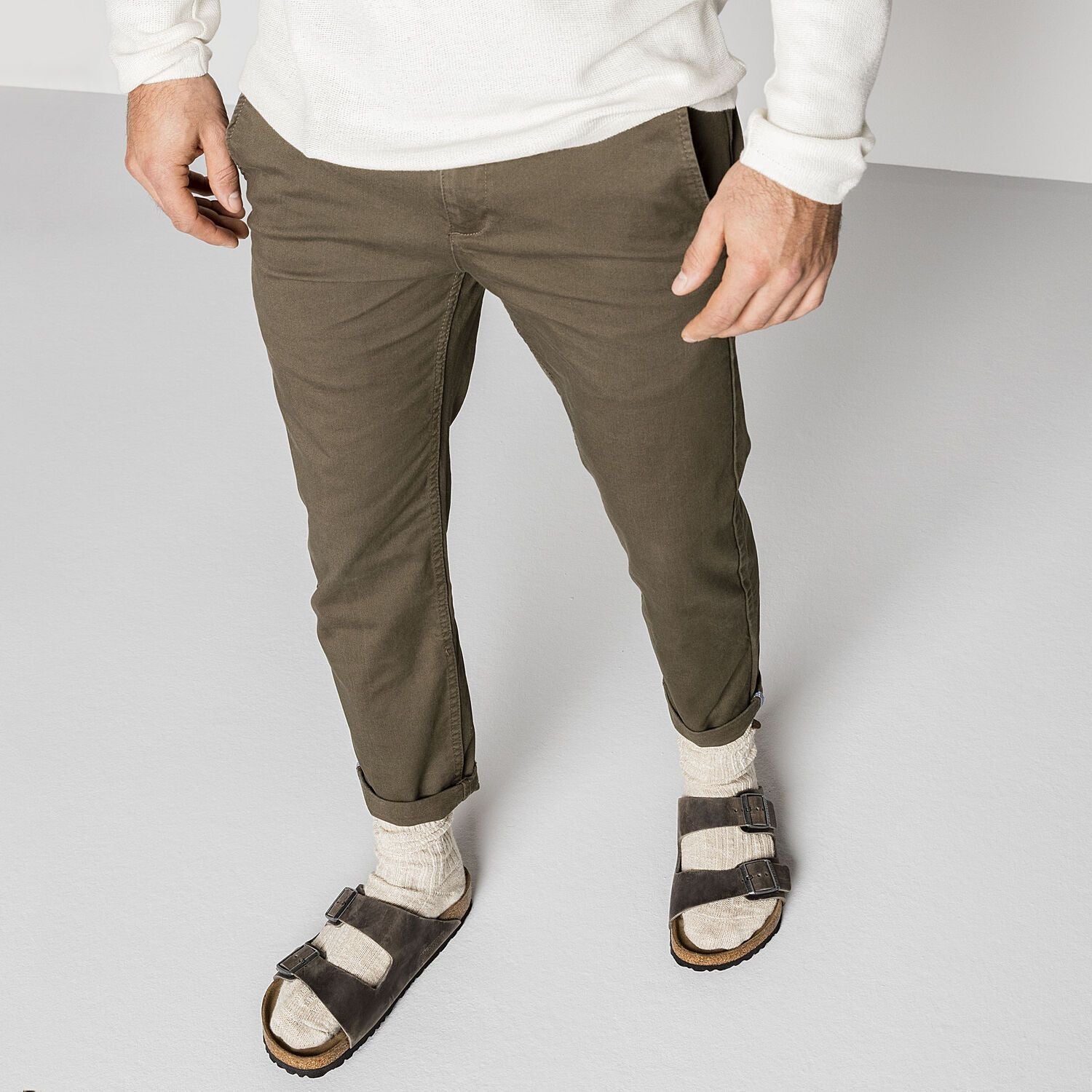 Arizona | Soft Footbed | Oiled Leather | Iron - SANDAL - Birkenstock