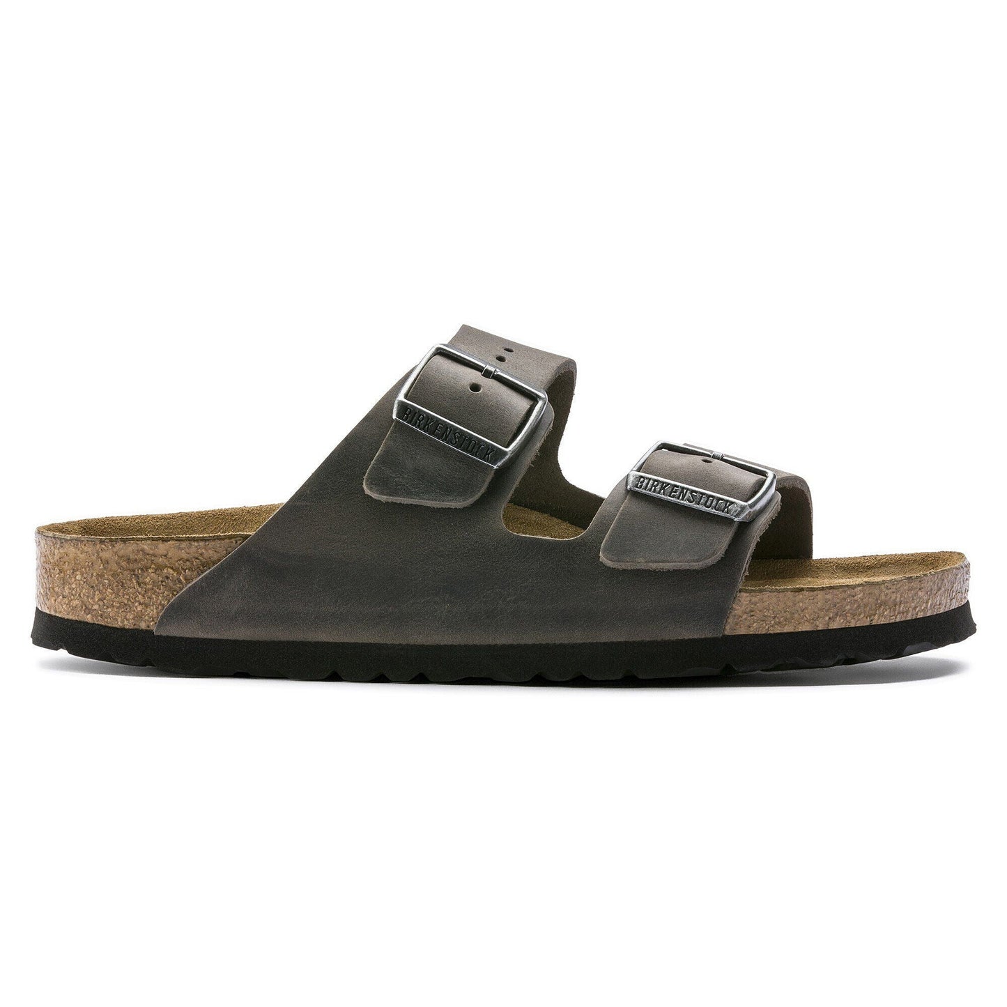 Arizona | Soft Footbed | Oiled Leather | Iron - sandals - Birkenstock