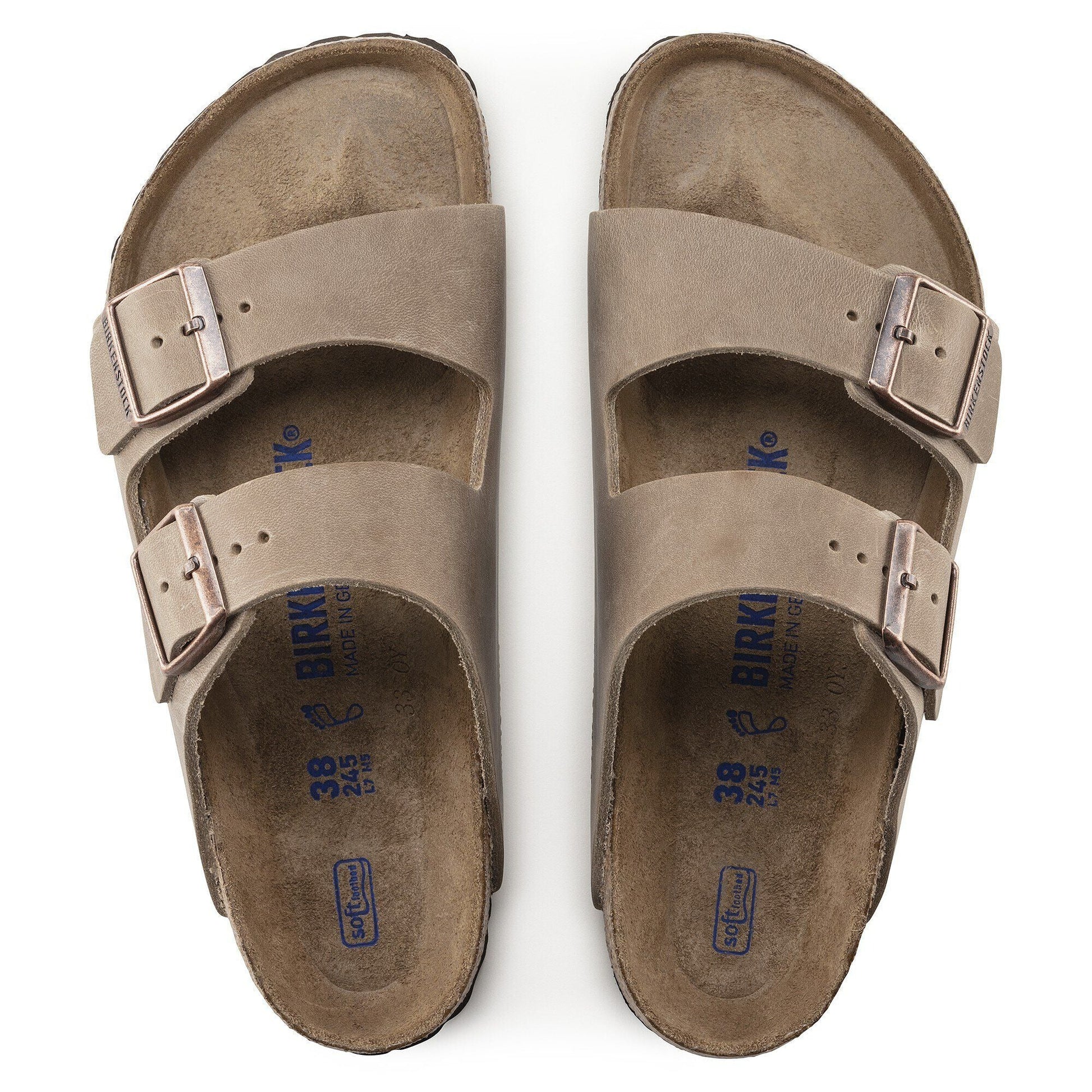 Arizona | Soft Footbed | Oiled Leather | Tobacco Brown - sandals - Birkenstock