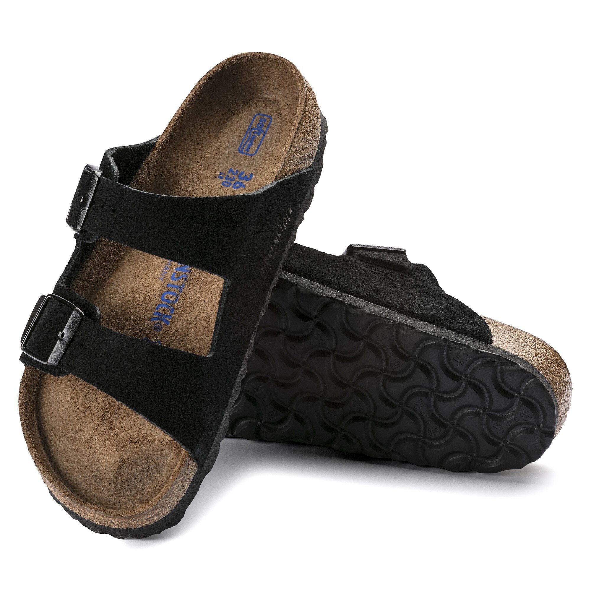 Arizona | Soft Footbed | Suede | Black – Birkenstock Midtown