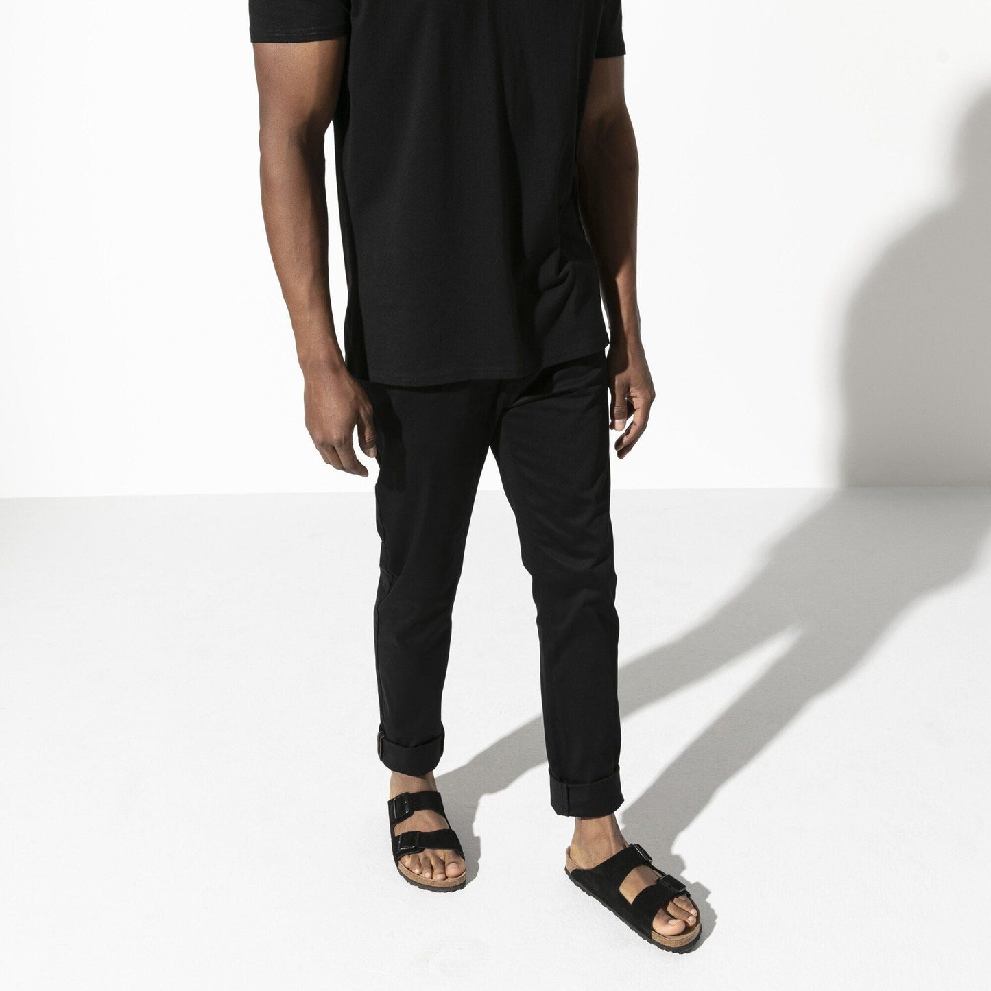 Arizona | Soft Footbed | Suede | Black - sandals - Birkenstock