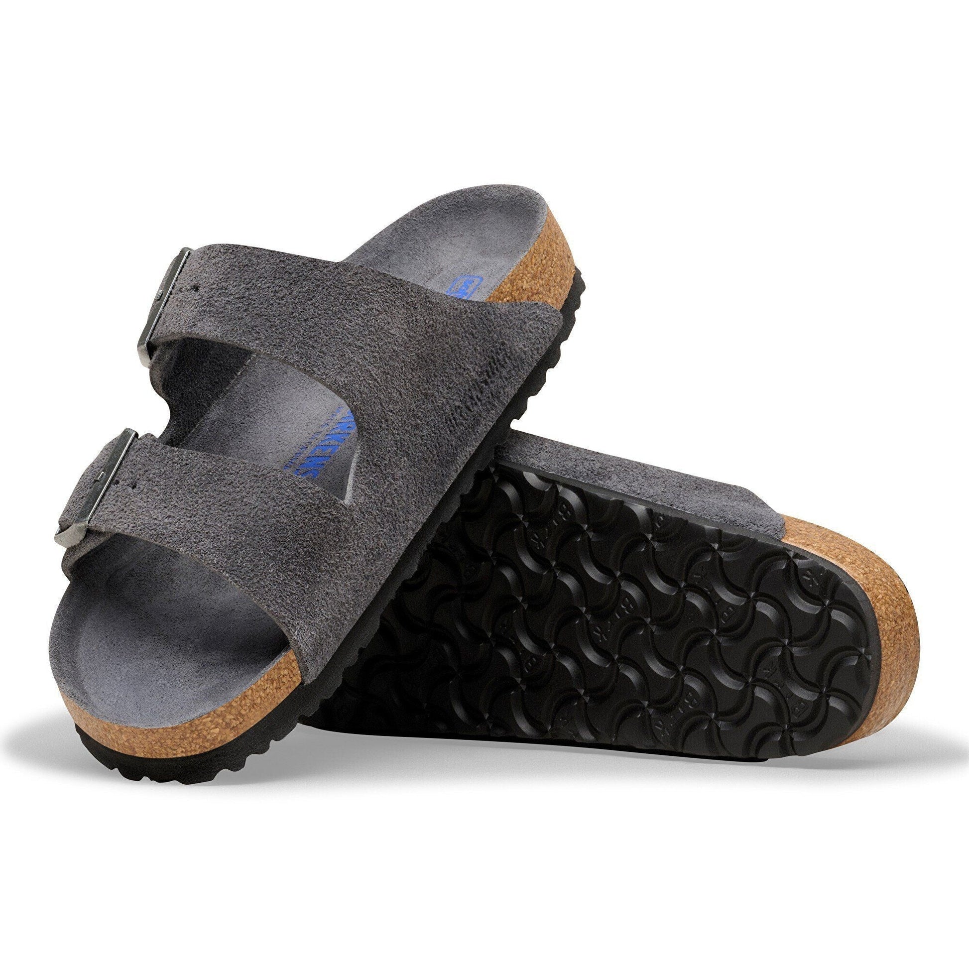 Arizona | Soft Footbed | Suede | Charcoal Tonal - sandals - Birkenstock