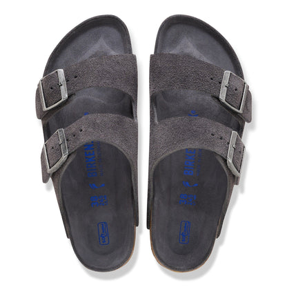 Arizona | Soft Footbed | Suede | Charcoal Tonal - sandals - Birkenstock