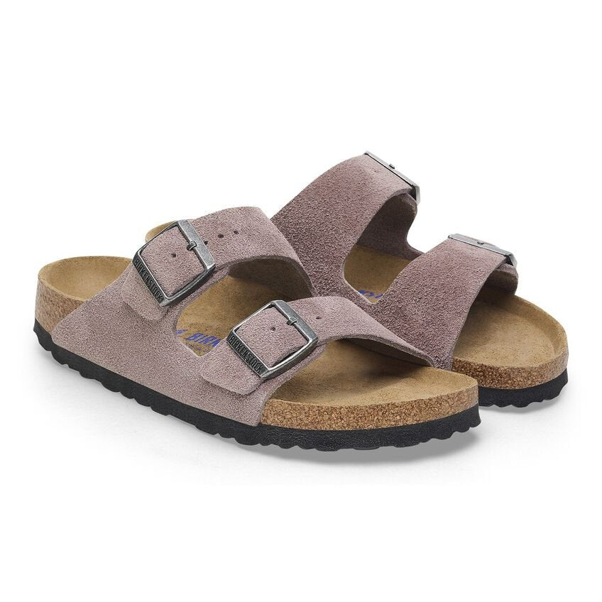 Arizona | Soft Footbed | Suede | Faded Purple - Sandals - Birkenstock