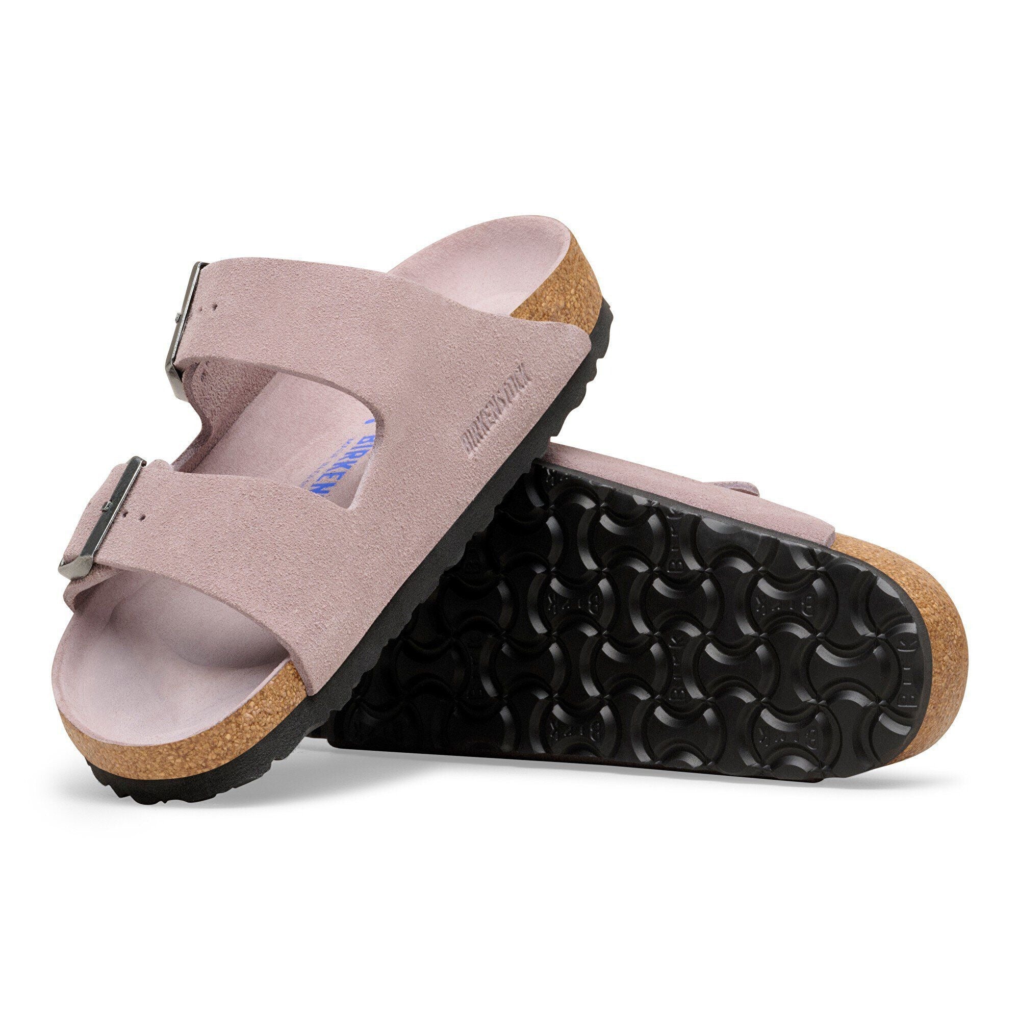 Arizona | Soft Footbed | Suede | Faded Purple Tonal – Birkenstock