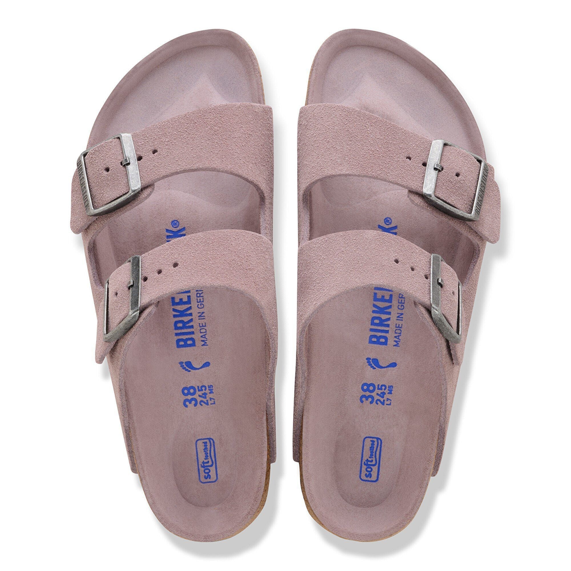 Arizona | Soft Footbed | Suede | Faded Purple Tonal – Birkenstock