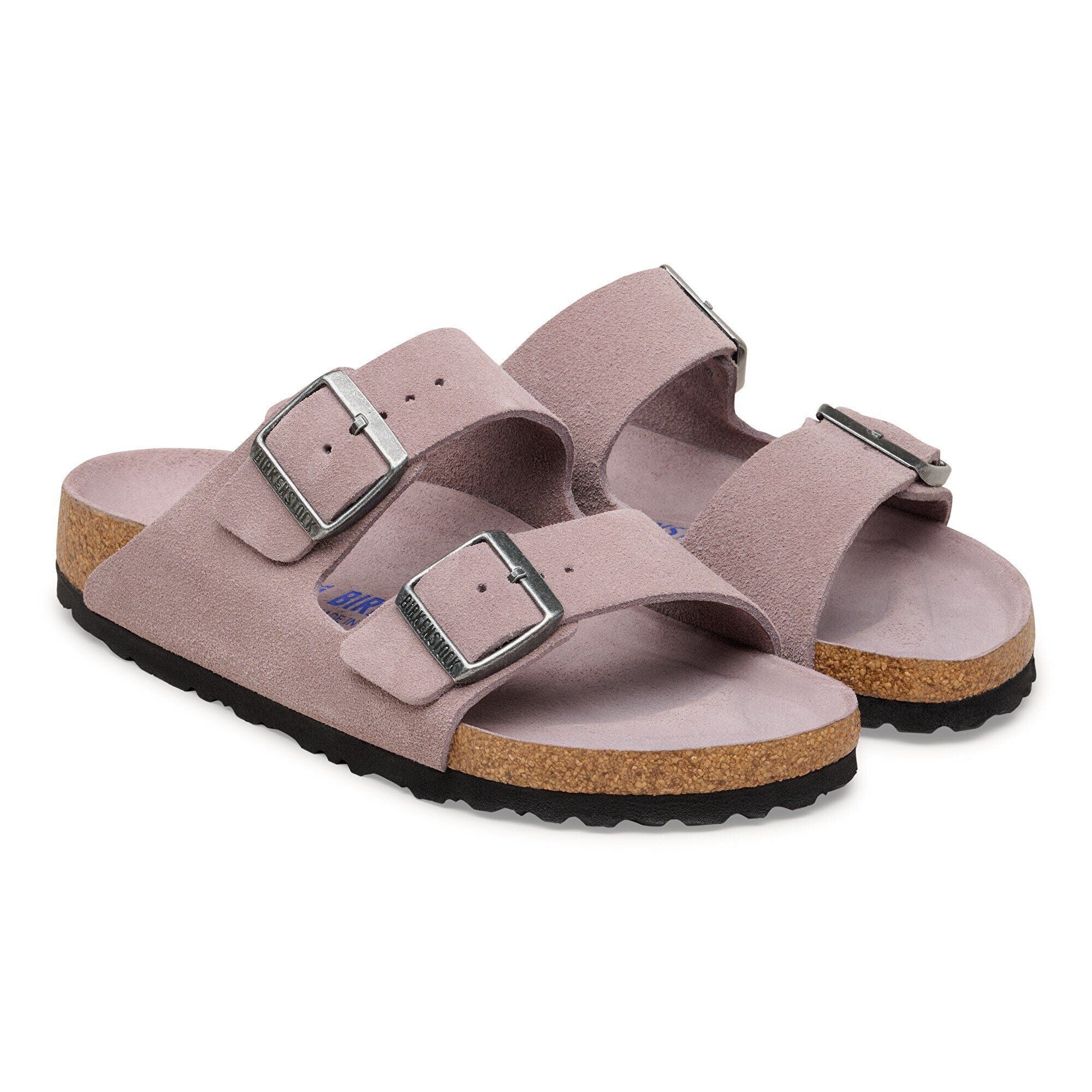 Arizona | Soft Footbed | Suede | Faded Purple Tonal – Birkenstock