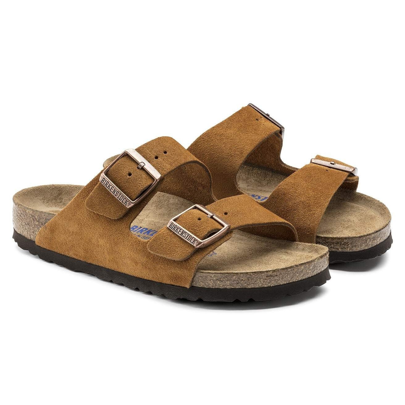Arizona | Soft Footbed | Suede | Mink - SANDAL - Birkenstock